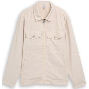 Tom Tailor Cotton linen shirt jacket