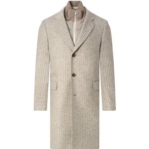 Boss - H-Hyde Coat - Witte Mantel - Korte Mouw