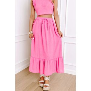 Gelaagde Maxi Rok Tweedelig Outfit