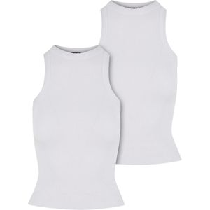 Urban Classics Dames ribbed racerback top (set van 2)