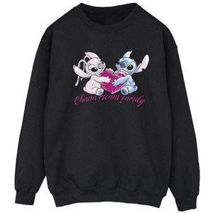 Li-cense Disney dames lilo and stitch ohana hart met engel sweatshirt