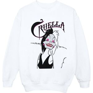 Li-cense Disney dames cruella de vil boze glimlach sweatshirt