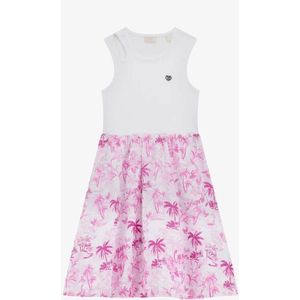 Guess - Jurk - Midi - Pure White - Katoen - Mouwloos - Ribgebreid