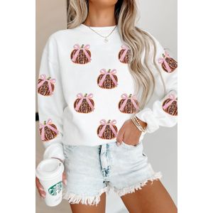 Pompoenprint Langdurige Sweatshirt