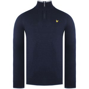 Lyle & Scott - Merino 1/4 Zip - Heren Trui - Navy