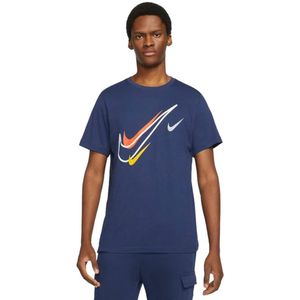Nike - Court Swoosh-logo - T-shirt - Marineblauw