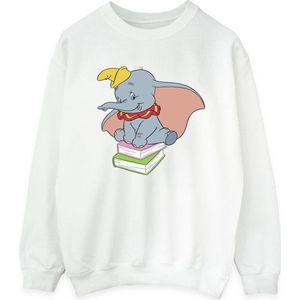 Li-cense Disney dames dumbo zittend op boeken sweatshirt