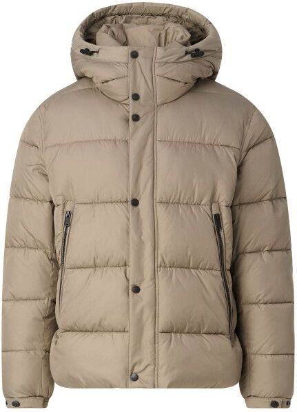 BOSS - Regular-fit Pufferjack - Waterafstotend - Met Capuchon - Ritszakken