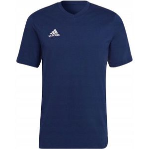 Adidas - Entrada 22 - T-shirt - Heren - 100% Katoen - V Hals - Korte Mouwen