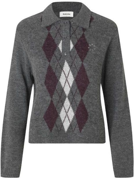 Modström - Top lange mouw 58897 - Grijs - Longsleeves