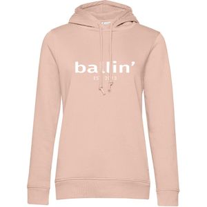 Dames Hoodies met Ballin Est. 2013 Wmn Hoodie Print - Roze - Maat XS