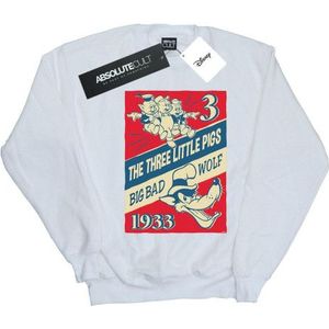 Li-cense - Disney Dames Sweatshirt - Grijs - 50% Katoen 50% Polyester