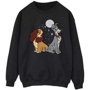 Li-cense Disney heren lady and the tramp maan sweatshirt