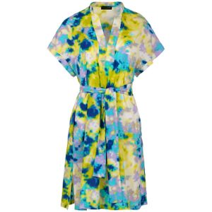 Jurk - Abstracte Print - Mouwloos - Met Splitjes - A-lijn