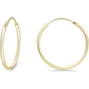 Luxenter oorbellen, in 925 sterling zilver met 18k roségoud vergulde afwerking