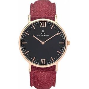 Kapten & Son Black bordeaux canvas campina 4251145201777