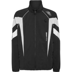 Plein Sport - Jogging Jacket Scratch - Sweatjack - Wit - Katoenfleece
