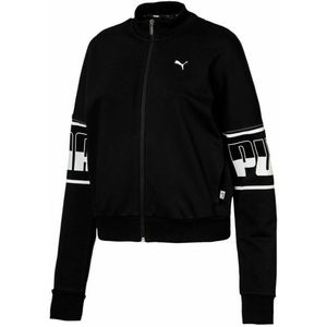 Puma - Rebel Track Jacket - Zwart - Dames - Lange Mouw Zip Up