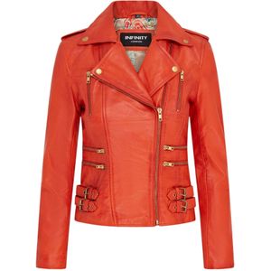 Brando - Loddon - Bikerjack - Oranje - Leren