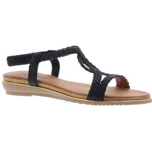Ella Cruz - Sandalen - Zwart - Kunstleer