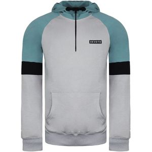 Devote London - Drew - Hoodie - Grijs/Teaal