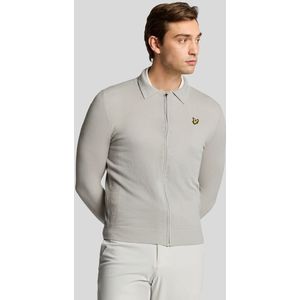 Lyle & Scott - Lichtgewicht Gebreid Cardigan - Grijs - Katoen