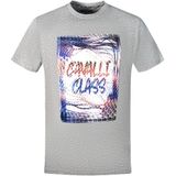 Cavalli Class Box Logo Grijze T-Shirt