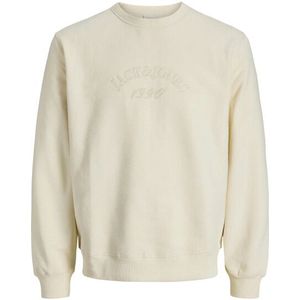 Jack & Jones - Jorbleecker Branding Sweat Crew - Antique White - Trui