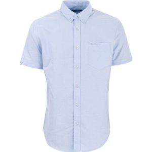 Ben Sherman - Oxford-overhemd - Hemelsblauw - Korte Mouwen