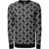 Rusty Neal - Gebreide Trui - Fijn - Ruitpatroon - Ronde Hals