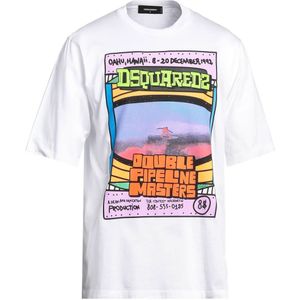 Dsquared2 - Double Pipeline Masters - T-shirt - Wit