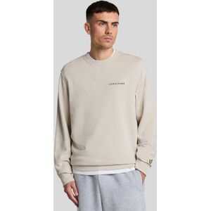 Lyle & Scott - Geborduurd Crew Neck Sweatshirt - Grijs - Katoen