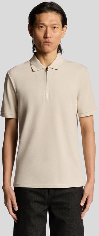 Lyle & Scott - Ottoman Poloshirt - Grijs - Halve Rits