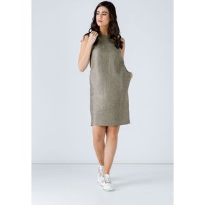 Kokerjurk - Geweven Linnen - Mouwloos - Met Zakken