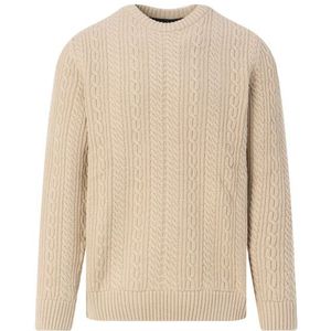 Barbour - Lowfen - Gebreide Trui - Grijs - Ronde Hals - Lange Mouw