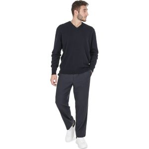 Crown Of Edinburgh Cashmere Heren Trui Met V-Hals Coe 0012 Grijs