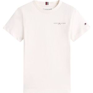 TOMMY HILFIGER - Shirt - Wit - Effen - Kwartmouw