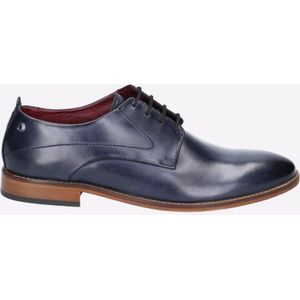 Base London - Script - Leren Herenschoenen - Marineblauw - Oxford-Stijl