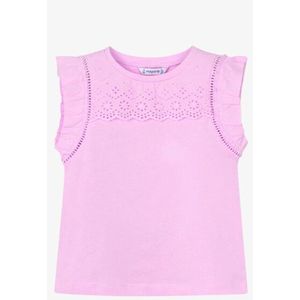 Mayoral - Meisjes T-shirt - Mauve - Ruches Mouwen