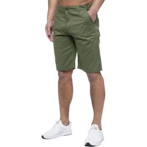 Enzo - Chino Korte Broek - Khaki - Heren