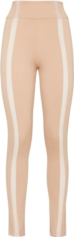 Philipp Plein - Punto-di-Roma Stretch Jersey Leggings - Beige - Hoge Taille