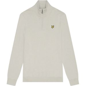 Lyle and Scott Lyle&scott cotton merino quarter zip truien kn2112vc