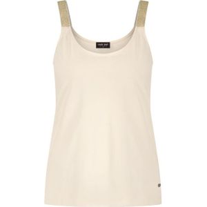 Lady Day - Tuesday - Top - Aangesloten - Ronde Hals - Glitter Bandjes