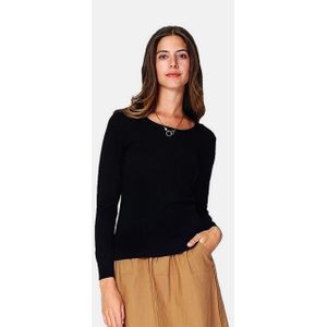 William de Faye - Long Sleeve Crewneck - Zwart - Truien