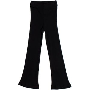 739986 Geribde flare legging voor meisjes