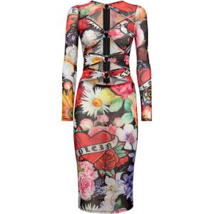 Philipp Plein - Avondjurk Love - Veelkleurig - Stretch Tule Jersey