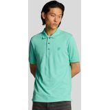 Lyle & Scott - Superfine Katoenen Poloshirt - Diep Aqua
