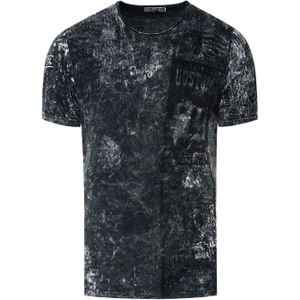 Rusty Neal - Gewassen Biker T-shirt - Heren - Normale Pasvorm - 100% Katoen