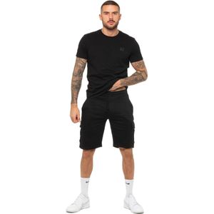 Enzo - Heren T-shirt Trainingspak - Zwart - Met Korte Broek Set