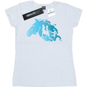 Li-cense Disney dames frozen 2 nokk silhouette katoenen t-shirt